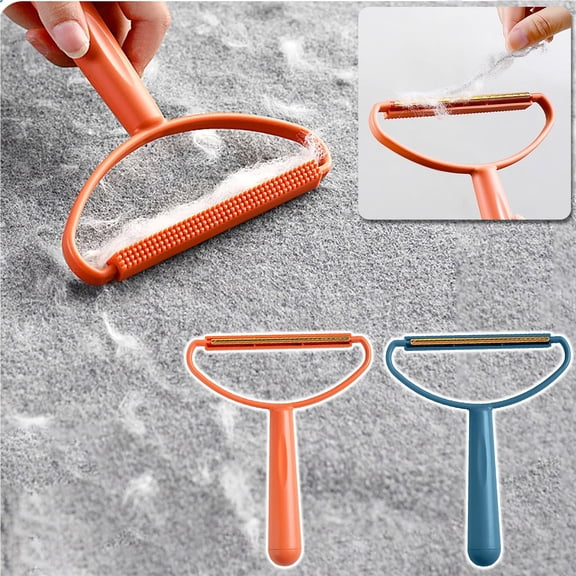 Clothes Shaver & Lint Remover Brush | Dual-Sided Copper Blade, Ergonomic Non-Slip Handle | Pet Hair, Pilling Remover for Winter Coats, Wool Sweaters, Upholstery | Large Area Design, Easy Cleaning