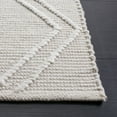 thumbnail image 5 of SAFAVIEH Kilim Meryll Diamond Polyester Area Rug, Light Grey/Ivory, 6' x 9', 5 of 10