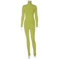 thumbnail image 1 of Ropa de mujer otoño e invierno color sólido ajustado deportes fitness mono pantalones mujeres, 1 of 6