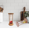 thumbnail image 5 of Sand Hourglass Timer, 10 Minute Wooden Sand Timer Mini Desk Clock for Classroom Home Office Games (Red), 5 of 6