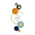 thumbnail image 3 of Reloj de pared de metal Diseño de arte Movimiento silencioso Reloj de pared creativo moderno Decorativo Sin tictac para Loft Dormitorio , Vertical BLESIY Reloj de pared decorativo, 3 of 8