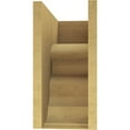 thumbnail image 4 of 11"W x 22"D x 22"H Classic Highland Rough Cedar Woodgrain TimberThane Corbel, Primed Tan, 4 of 6