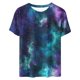 thumbnail image 4 of Puntoco Liquidación de camisetas cortas para mujer, nueva camiseta estampada informal de moda para mujer, camiseta de manga corta con cuello redondo, 4 of 5