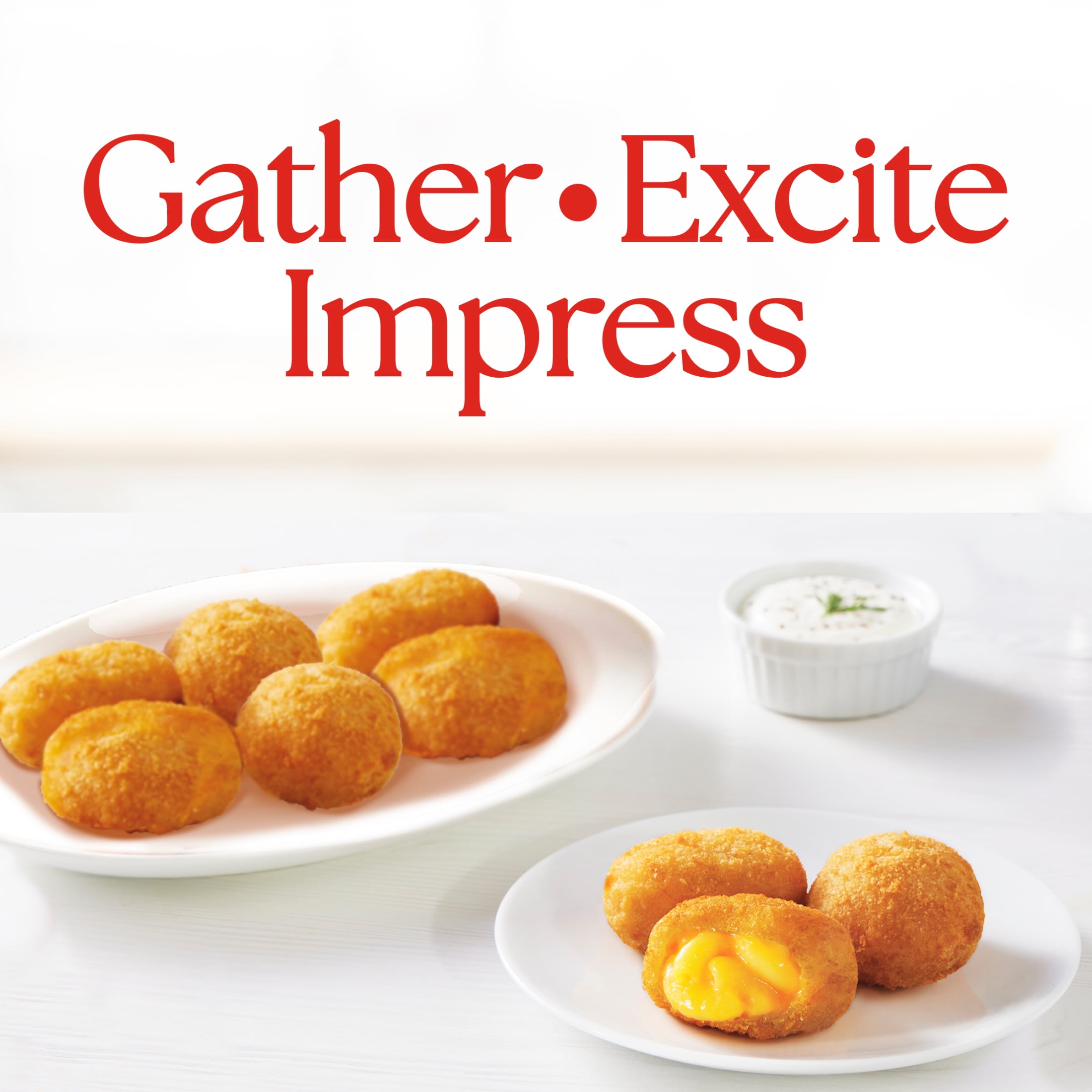 Stouffer's Host & Platter Frozen Appetizer Mac and Cheese Bites, Air Fryer Sides, 8 oz (Frozen)