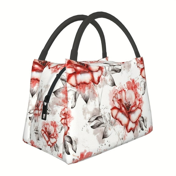 Ladies' Lunch Bag, A Reusable Insulated Lunch Box Suitable for Adults, Used for Traveling, Picnics and Work, with A Large Capacity Lunch Bag.
