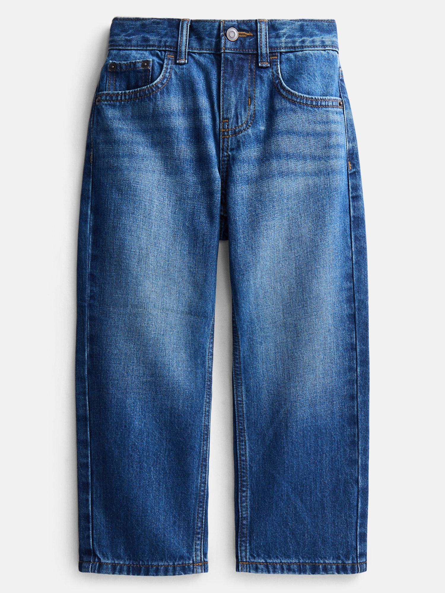 Wonder Nation Boys Relaxed Straight Leg Denim Jeans