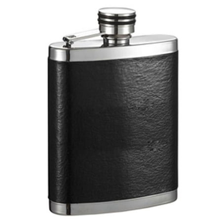 

Joey Black Leather Wrapped Liquor Flask - 7 oz