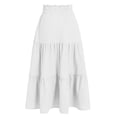 thumbnail image 4 of Women's Summer Casual A-Line Maxi Skirt with Elastic Waistband, 4 of 6