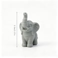 thumbnail image 3 of 1 Pair Elephant Decor Figurine Resin Elephants Statue Decor for Home Office Bookshelf Stand Shelf Living Room Bedroom Decorations Gifts for Women Mom, 3 of 7