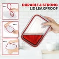 thumbnail image 2 of Utopia Kitchen Plastic Food Containers - Food Storage Containers with Airtight Lids - Reusable Lunch Boxes - Leak Proof (Red, Pack of 32), 2 of 7