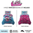thumbnail image 4 of LOL Surprise Kids Twin Bed in a Bag, Comforter and Sheets, Teal, MGA, 4 of 9