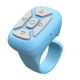 thumbnail image 1 of Control remoto de anillo inalámbrico Seitruly ABS para teléfono móvil azul cielo, 1 of 1