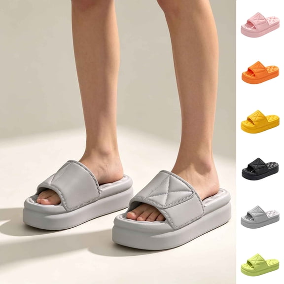 Agkizg Unisex Bathroom Slippers, Women Mens Shower Shoes, Unisex Eva House Slippers Cloud Soft Light Soft Sole Casual Summer Indoor Slides