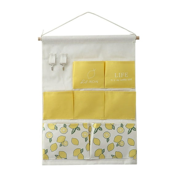 Vikakiooze 2022 Multifunctional Hanging Fabric Multi-Grid Storage Bag Sundries Storage Bag Dormitory Mobile Phone Storage Bag Door Rear Hanging Bag