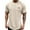 Khaki, variant on zfhfof Men's Muscle Slim T Shirt Fashion Short Sleeve Crewneck Compression Shirt Gym Workout Athletic Tee Shirts