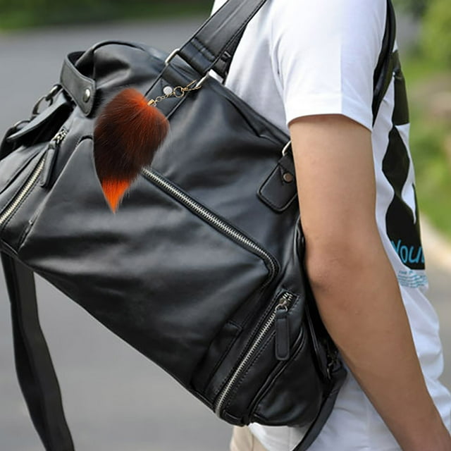 Fashionable Tail Keychain Pendant Minimalist Charm Accessory for Car Keys and Bags