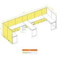 thumbnail image 5 of Commercial Office Furniture 53H 2pack Bullpen Powered Cubicles, 5 of 5