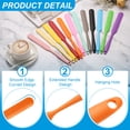 thumbnail image 3 of 4Pcs Silicone Jar Spatula, Heat Resistant Jam Spreader for Jars, Bottles, Cooking Baking Mixing Tools (Orange), 3 of 7