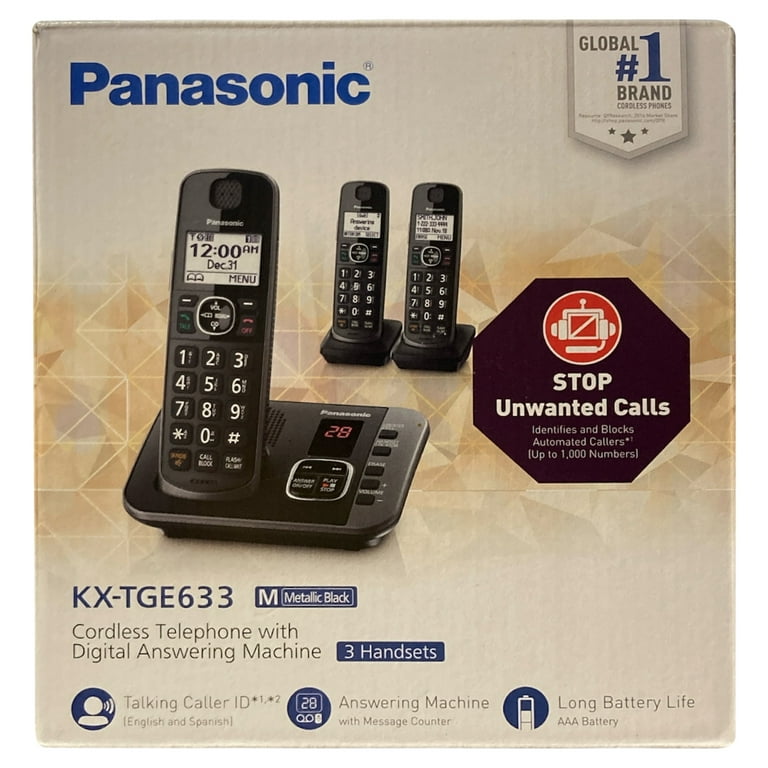 Panasonic Cordless Phone Set of 3 authentic