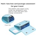 thumbnail image 2 of ELEHOLD Crossbody Wallet Case for iPhone 12 / iPhone 12 Pro, Soft PU Leather Card Holder Magnetic Flip Folio Purse Case 6.1 Inch,Blue, 2 of 6