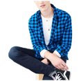 thumbnail image 1 of Aeropostale - Camisa de franela para hombre, color azul, mediano Aeropostale Botones al frente, 1 of 2