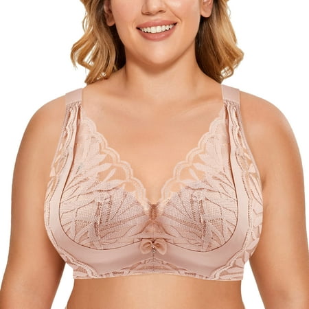 

TOWED22 Plus Size Bras For Women Women s Bra Plus Size Full Coverage Unlined Support Underwire A 42/95B
