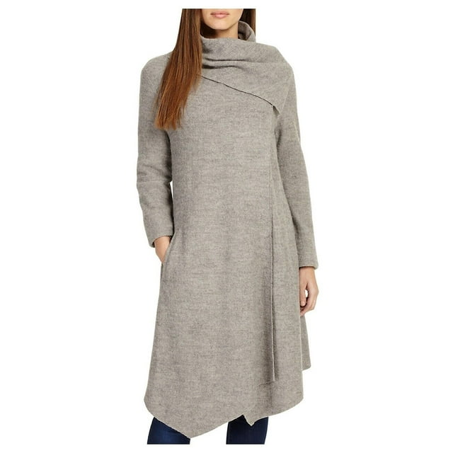 Phase Eight Bellona Waterfall Cardignan Coat In Grey Size 12 US (16 UK)