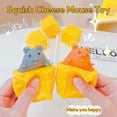 thumbnail image 3 of Cheese Squishy with Mouse Pop-Out, Soft Squishy Toy, Cheese Squishy Stress Relief Fidget Toy, Help for Relax, Focus, Autism, ADHD, Durable Sensory Toy (White), 3 of 9