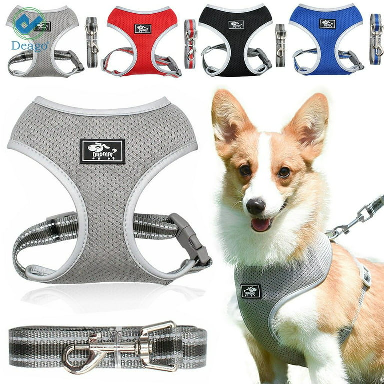 Dadugo Dog Harness Personalized Dog Tags Reflective Adjustable Pet Harness  For Puppy Medium Large Dog Animals Drop Shipping