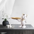 thumbnail image 4 of Bandeja de almacenamiento para estatuas, soporte para llaves, expositor de mesa para animales, entrada blanco, 4 of 8
