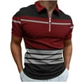 thumbnail image 2 of Wavsuf Mens Shirts Short Sleeve Turndown Zipper Summer Wine Shirts Size XL, 2 of 4