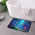 thumbnail image 3 of FJPT Colorful Butterflies Forest Scene Non Slip Flannel Floor Mat Kitchen Mat For Bathroom Kitchen Bedroom Decor 24x16 inch, 3 of 5