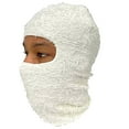 thumbnail image 2 of BLTIBY Hot Distressed Balaclava Ski Face Mask Full Face Knitted Hood Cover Winter Windproof Neck Warmer Hat for Adults White Free Size, 2 of 2