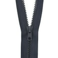 thumbnail image 2 of Costumakers One Way Separating Zipper 60 cm (24), Navy, #10 Metal Teeth, 2 of 3