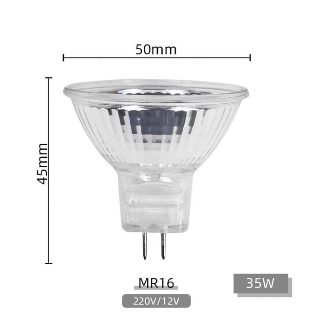 Lámpara halógena de baja presión MR11 MR16 35W50W, lámpara halógena de tungsteno blanca cálida, lámpara halógena de baja presión, lámpara de cuentas