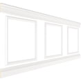 thumbnail image 3 of Ekena millwork 94 1/2"L (Adjustable 40"H to 44"H) Ashford Square Panel Traditional Wainscot Paneling Kit, 3 of 10