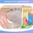 thumbnail image 4 of Cute Corduroy Lunch Bag for Women Men, Insulated Lunch Box Tote Bag Reusable Leakproof Bento Cooler Bag for Office Work Picnic Travel (Purple Flowers), 4 of 7