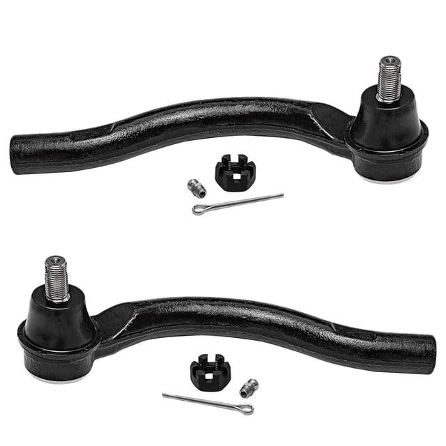 Detroit Axle - Front 2pc Tie Rods for 06-11 Honda Civic, 2 Outer Tie Rod End Links 2006 2007 2008 2009 2010 2011 Replacement