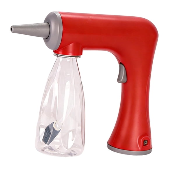 Dispositivo eléctrico de burbujas, máquina de espuma con botella para permanente de cabello, regalo, accesorio profesional multifuncional para salón, Rojo