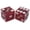 Lake Tahoe Crystal Bay Club Dark Red Polished, variant on Nevada Casino Craps 19mm Dice Pair – Matching Serial Numbers - Lake Tahoe Hyatt Regency Grand Lodge Red Polished