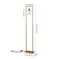 thumbnail image 4 of SAFAVIEH Jalisa 60 in. Mid-Century Floor Lamp, Gold, 4 of 6