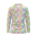thumbnail image 3 of Uorisanigo Easter Bunny Women's Long Sleeve Golf Shirt Size S Fashionable Quarter Zip Colorful Moisture Wicking Casual Tennis Activewear Soft Quarter Zip Pullover, 3 of 7