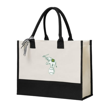 O_Athletics Reusable Canvas Gift Shopping Bag  Outdoors Carrying Tote Bag Large Grocery Tote Bag Water Resistant Shopping Bags Foldable Grocery Bag For Clothes Shoes And Picnic
