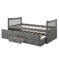 thumbnail image 5 of Veryke Uptown Teen Twin Modern Plywood Platform Beds with Bed Frame, Gray, 5 of 9