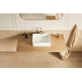 thumbnail image 2 of Modern Bathroom Vanity 20" x 14" Solid Surface Vessel Bathroom Sink Basin in Matte White,Wooden Bathroom Vanity, 2 of 7