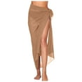 thumbnail image 2 of Women's Beach Sarong Pareo - One Size Chiffon Cover Up, Lightweight for Swimwear, 145cm Length, 2 of 5
