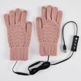 thumbnail image 2 of Winter Unisex Heating Warm Gloves Cold Weather Windproof Outdoor Sport Adjustable Temperature Thick Warm Finger Gloves Removable And Washable, 2 of 5