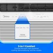 Midea 12,000 BTU Window Air Conditioner, Smart Inverter, Cools Up To 550 Sq Ft, Wi-Fi and Alexa, White