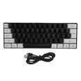 thumbnail image 2 of 60% Mini RGB Keyboard, 61 Keys LED Backlight Ergonomic Mechanical Feeling Wired Gaming Keyboard For Office Business Gaming, 2 of 8