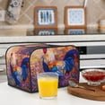 thumbnail image 6 of Daiia Rooster Oil Painting Pattern 4 slice Toaster Cover, Toaster Appliance Dust-proof Cover For Kitchen Small Appliance Dust Cover and Fingerprint Protection, 6 of 7